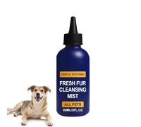 Wodesitiy Shampoing pour chien, 60 ml, spray de soin sec, bain de cheveux nourrissant pour chiens et chats - pour camping, maison, jardin, chiens, chats, chatons