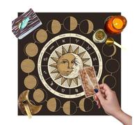 Wodesitiy Tissu de Carte de Tarot | Nappe de Lecture de Divination,Cartes de Divination Tarot décoratives Portables, Nappe, Cadeau d'anniversaire pour débutant