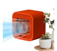 Wodesitiy Ventilateur de table - Refroidisseur d'Air Portable à 3 Vitesses | Mini Ventilateur à Piles - pour Maison Chambre Dormoir Voyage Camping Été Tente Plage Croisière Pique-Nique Parc