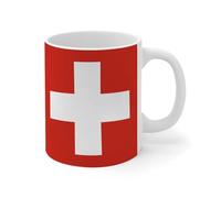 Wodevor Tasses à café amusantes en céramique avec drapeau national de la Suisse, cadeaux nautiques, cadeaux de motivation pour papa, adultes, grand-père, papa, 325 ml, blanc