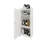 WODFARR Armoire de Salle de Bain étroite, Meuble de Rangement, Petit Meuble pour Toilette avec Porte et Étagères pour Petits Espaces (30x30x80 cm)
