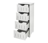 WODFARR Armoire Meubles de Salle de Bains collonne, Meuble Toilettes WC Rangement, Petit Meuble de Rangement pour Toilettes, Support pour Papiers Toilettes-30 * 30 * 82cm