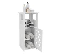 WODFARR Armoire Meubles de Salle de Bains collonne, Meuble Toilettes WC Rangement, Petit Meuble de Rangement pour Toilettes, Support pour Papiers Toilettes-24 * 22 * 56cm
