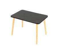 WODFARR Table Basse Scandinave,Tables Basses de Café, Chambre, Bureau, Café,Carré,60 * 40 * 40cm,Noir
