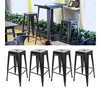 WODFARR Tabouret de Bar, 76 * 42 * 42cm, Tabouret de Bar Haut,empilable, 4PCS