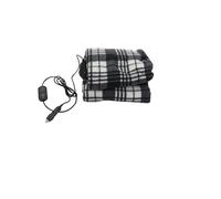 WODHMIEY Couverture chauffante électrique pour voiture 12 V/24 V avec 3 niveaux de chauffage et minuterie, couverture chauffante en polaire lavable avec câble de 2 m de long, pour voiture, camion