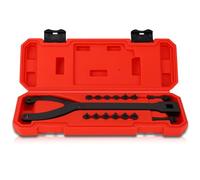 WODHMIEY Lot de 15 clés à molette réglable avec broches variables - Convient aux poulies d'arbre à cames, voitures, motos - Kit d'outils pour démontage et assemblage faciles de poulie d'arbre à cames