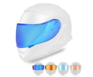 WODHMIEY Visière de casque pour moto SHOEI - Protection contre le vent, les rayures et le brouillard - Revêtement réfléchissant - Utilisation jour et nuit - Protection complète du visage - Pour CNS-3