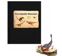 wodjcks Encyclopédie 3D des Dinosaures préhistoriques, Livre interactif et Amusant sur Les Dinosaures, Couverture Rigide, encyclopédie illustrée complète des Dinosaures des créatures préhistoriques