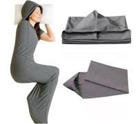 wodjcks Gigoteuse à Compression, Couverture Ultra-légère et Portable, Capsule de Sommeil à Capuche, soulagement du Stress et de l'anxiété, Tissu Extensible Respirant, Gigoteuse surdimensionnée(Large)