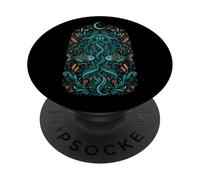 Wodnik Esprit d'eau Slave Mythe païen Art Folklorique PopSockets PopGrip Adhésif