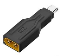 Wodsty 100 W Type C vers pour XT60 Adaptateur de charge 20 V 5 A USB-C pour modélisme RC Extérieur pour batterie Charge rapide Noir