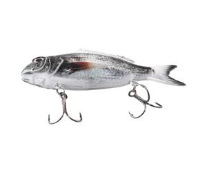 Wodsty 3D VIB Soft Leurre artificiel réaliste avec vibrations coulant | VIB Leurre de pêche en caoutchouc souple 3D avec yeux réalistes et crochets tranchants - Leurre de natation vibrant coulant