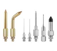 Wodsty 7 Pcs Graisse Applicateur d'Aiguille Kit Manuelle de Lubrifiant en Cuivre Outil Universel pour l'Maintenance et la Lubrification Or