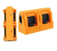 Wodsty Adaptateur convertisseur de batterie à 2/4/6 emplacements pour outils électriques BL1830 BL1840 BL1850 BL1860, matériau ABS léger, jaune
