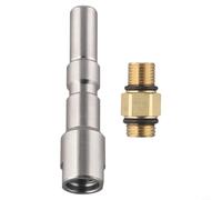 Wodsty Adaptateur de connecteur rapide en mousse pour nettoyeur haute pression Nilfisk Kew Alto, filetage intérieur en métal 6,35 mm, 2900 psi, longueur 83 mm, libération sans outil