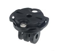 Wodsty Adaptateur de support de vélo pour ordinateurs Garmin, support de caméra d'action durable en aluminium avec vis filetées, montage sous montage compact pour lumières et GPS, noir (C)