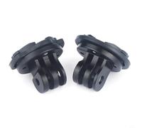 Wodsty Adaptateur de support de vélo pour ordinateurs Garmin, support de caméra d'action durable en aluminium avec vis filetées, montage sous montage compact pour lumières et GPS, noir (A)