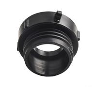 Wodsty Adaptateur IBC de 5,1 cm à filetage fin à grossier pour connecteur de seau en polypropylène noir à fente S60x6 pour équipement d'arrosage de jardin, raccords de pluie et de réservoir