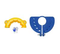 Wodsty Aiguiseur de foret de 3 à 12 mm pour meuleuse d'angle, support de meulage en plastique avec gants pour forets en acier rapide et cobalt