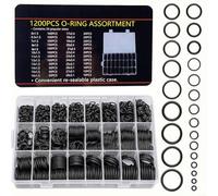 Wodsty Assortiment de joints toriques en caoutchouc de 1200 pièces, 24 tailles pour réparation automobile
