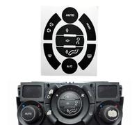 Wodsty Autocollant de réparation pour boutons Peugeot 308/3008/5008 A/C - Revêtement vinyle noir avec inscription blanche - Pénétration de lumière réduite