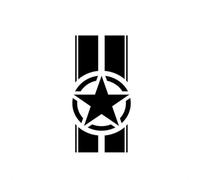 Wodsty Autocollant pour capot de voiture - 45 x 110 cm - Imperméable et résistant à la chaleur - En PVC - Pour Jeep Wrangler TJ LJ JK - Super réfléchissant - Ne se décolore pas - Décoration extérieure