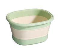 Wodsty Bain de pieds pliable en silice et pour la maison et les voyages - Bol de vaisselle portable et repliable, 41 x 35 cm, matériau alimentaire Bpa-, surface lisse Sy-Cln, Een/Orange/Ay/Bleu