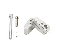 Wodsty Barre de rehaussement de guidon de moto BMW - 20 mm - Reacement de saleté - Pour R Ninet/R9T (2014-2024), R Ninet Pure/Scrambler/Urban G/S, K1600B/et America Series, argent