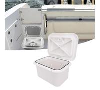 Wodsty Boîte de rangement Marine Deck en ABS 37,5 x 27 x 17,5 cm - Couvercle étanche - Pour appâts et équipements de pêche sur yachts, bateaux de pêche et petits travaux manuels