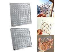 Wodsty Boîte de rangement portable en acrylique transparent pour | Boîte de présentation en acrylique transparent avec 36 compartiments pour souvenirs de plage, diamants, ongles