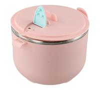 Wodsty Bol à nouilles instantanées en acier inoxydable 304 avec couvercle passoire et trou pour couverts, récipient isotherme de grande capacité pour soupe, riz, pâtes