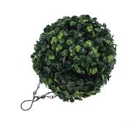 Wodsty Boule lumineuse décorative à énergie solaire de 21 cm, lanterne globe en gazon artificiel avec crochet de chaîne, LED à changement de couleur pour extérieur, jardin, cour, fête de mariage
