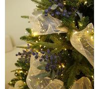 Wodsty Branches de myrtilles artificielles comme décoration de sapin de | Branches de myrtilles artificielles de 30 cm, décoration festive
