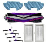 Wodsty Brosse principale, brosse latérale et balai à franges Th Reacement Kit pour Samsung Power-E Vr05R5050Wk Uum Clner - Comprend 1 brosse à rouleau, 2 serpillères, 4 brosses latérales, lavable et