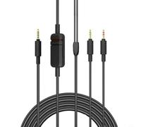Wodsty Câble audio de rechange 2,45 m pour Beyerdynamic MMX300 deuxième génération, câble en cuivre noir de haute qualité pour PC