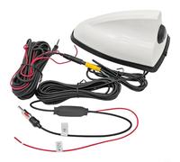 Wodsty Caméra de recul Shark Fin HD étanche IP67 grand angle pour voiture camion surveillance latérale accessoire blanc