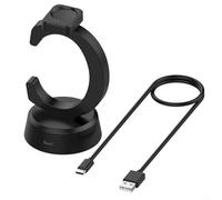 Wodsty Chargeur magnétique efficace pour Amazfit Active3, station de charge stable 5 V 1000 mAh avec câble, support compact en ABS, noir