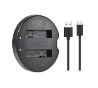 Wodsty Chargeur rapide compact pour Panasonic FX8 et FX9, chargeur de voyage léger en matériau ABS, noir