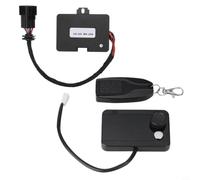 Wodsty Chauffage de stationnement diesel écran LCD interrupteur télécommande carte mère pour voiture camion 12 V/24 V pour camping-car noir (5 KW)