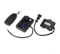 Wodsty Chauffage de stationnement diesel écran LCD interrupteur télécommande carte mère pour voiture camion 12 V/24 V pour camping-car noir (2 KW)