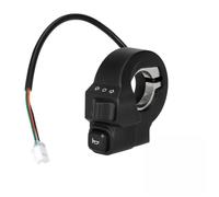 Wodsty Commutateur de guidon 2 en 1 pour scooter électrique Kukirin G4 Klaxon et clignotant Noir ABS Pièce de rechange