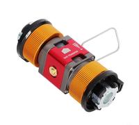 Wodsty Convertisseur de gaz visuel à double fenêtre pour camping, adaptateur de valve de collecte de gaz résiduel pour poêles, chauffages, lanternes, corps en laiton, portable, rouge et gris (rouge)