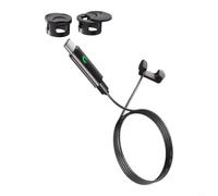 Wodsty Coque de protection avec câble de charge pour Meta Smart Glasses | Câble de charge et pare-soleil LED pour lunettes Meta Smart Glasses, couvercle de protection ABS Pare-lumière LED et câble de