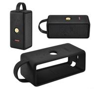 Wodsty Coque de protection en silicone pour haut-parleur Marshall Emberton III, coque souple résistante aux chocs avec découpes précises, résistante aux rayures et étanche (Noir)