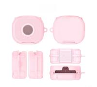 Wodsty Coque de protection pour Beats Powerbeats Fit, paroi mince pour étui en TPU avec support, protection contre les rayures pour casque, rose