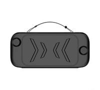 Wodsty Coque de protection pour Switch 2, coque avant amovible en ABS + pour TPU avec support et dragonne, boîtier résistant aux chocs pour manette de jeu, noir