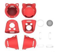 Wodsty Coque en silicone ajustée avec oreilles de chat pour Nintendo Sound Clock pour alarme, protection flexible Noir (rouge)