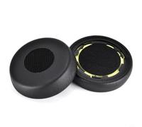Wodsty Coussinets d'oreille de rechange en cuir PU, isolation phonique pièces de rechange téléphone de bureau pour casque Jabra pour casque evolve 75, coussin de casque en cuir PU (B)