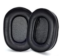 Wodsty Coussinets d'oreille en cuir de rechange pour Audio-Technica ATH M50X M40X ainsi que pour Sony MDR-7506 V6 pour v7, coussinets en peau de mouton Noir